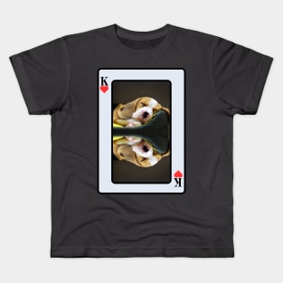 Beagle King Of Hearts Kids T-Shirt